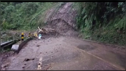 Longsor Susulan Kembali Lumpuhkan Jalur Provinsi Malang - Kediri, Akses Lalu Lintas Dihentikan