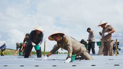 Mentan SYL Kick Off Kawasan Pertanian Terpadu Samosir, Sumatera Utara