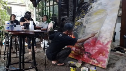 Melukis di 'Nugenah', Mencipta Ruang Kreatif di Tengah Himpitan Industrialisasi Bandung Timur