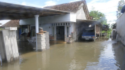 80 Rumah Warga Terendam Banjir Akibat Luapan Sungai, Aktivitas Warga Terganggu