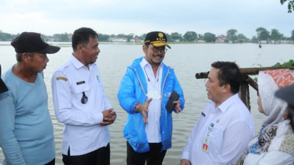 Tinjau Sawah Banjir di Kabupaten Bekasi, Mentan SYL Minta Dilakukan Percepatan Pemulihan