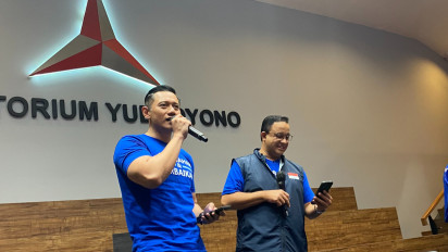 Makin Mesra, Anies dan AHY Nyanyi Bareng Lagu Cinta Luar Biasa