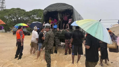 Malaysia Diterjang Banjir, 1 Tewas dan 26 Ribu Orang Dievakuasi