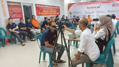 Menuju Pemilu 2024, WBP Rutan Labuhan Deli Ikuti Perekaman KTP Elektronik