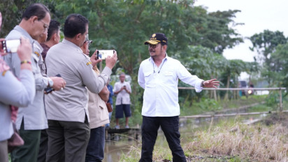 Mentan SYL: Banjir Tidak Boleh Menyurutkan Semangat Petani Karawang, Saya Siap Bantu