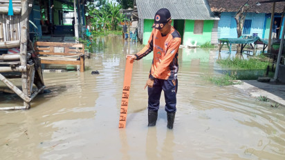 Sungai Bengawan Solo di Bojonegoro Siaga Merah, Ini Persiapan BPBD