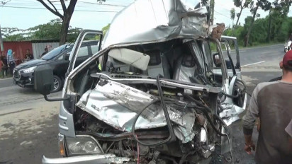 Rombongan Santri Ponpes di Rembang Kecelakaan di Tuban, 7 Santri dan Sopir Luka Parah