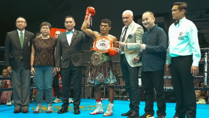 Menang TKO Ronde Kedua, Hebi Marapu Bawa Pulang Dua Gelar