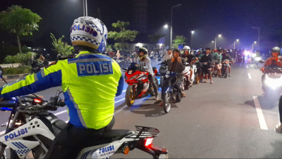 Kegiatan Hunting System, Satlantas Polresta Banyumas Jawa Tengah Amankan 425 Unit Sepeda Motor dengan Knalpot Brong