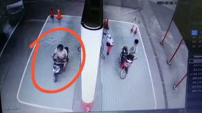 Pengendara Motor Curi Uang di SPBU Jonggrangan Klaten, Aksinya Terekam CCTV