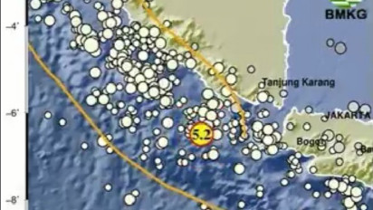 Gempa M 5,7 Guncang Tanggamus Lampung, BMKG: Tidak Berpotensi Tsunami