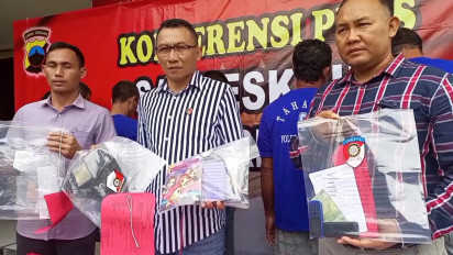 Lima Pelaku Judi Togel Diamankan Polres Rembang
