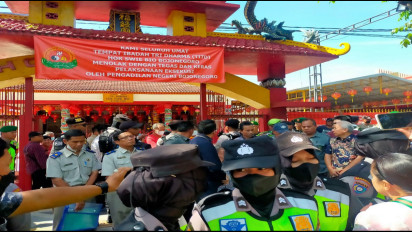 Eksekusi Aset Lahan Milik Klenteng Hok Swie Bio di Bojonegoro Ricuh