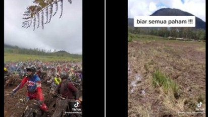 Komunitas Motor Trail Rusak Ladang Bunga Rawa di Ranca Upas saat Touring, Pak Uprit: Kamu Enggak Cinta Lingkungan!