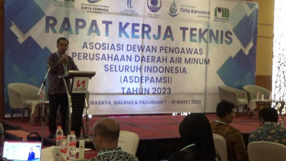 Rakernas ASDEPAMSI di Kota Surabaya Bahas Pengelolahan Air Berkualitas dan Cegah Kebocoran