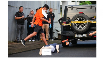 Foto-foto Rekonstruksi Mario Dandy dan Shane Lukas Aniaya David Ozora