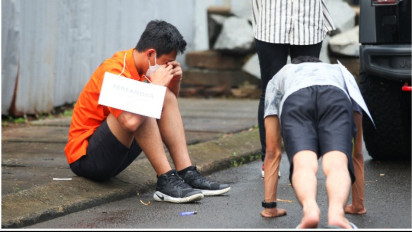 Mario Dandy Menangis Saat Peragakan Adegan Menendang David Ozora Langsung Diteriaki Warga