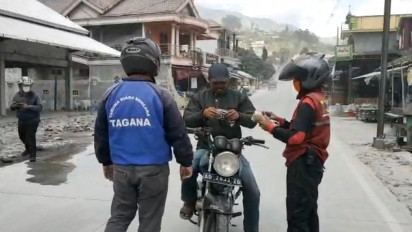 Tiga Desa di Boyolali Terdampak Hujan Abu Erupsi Gunung Merapi