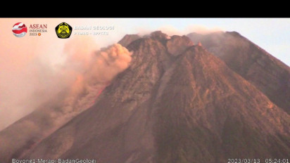 Erupsi Merapi, Awan Panas Guguran Kembali Meluncur Sejauh 1,2 Kilometer ke Arah Kali Bebeng