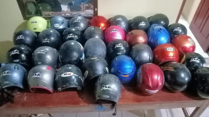 Polres Banyumas Gulung Sindikat Pencuri Helm Antar Kabupaten Bernama Team Cuan