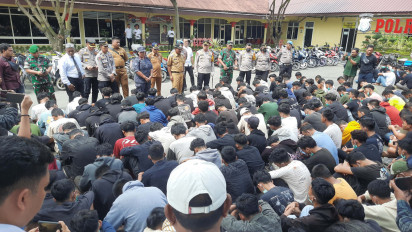 Razia Geng Motor dan Antisipasi Begal di Binjai, Tim Gabungan Amankan Seratusan Motor dan Pengendaranya