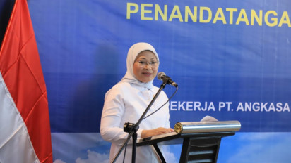 Menaker Apresiasi Penandatanganan PKB Serikat Pekerja Angkasa Pura I