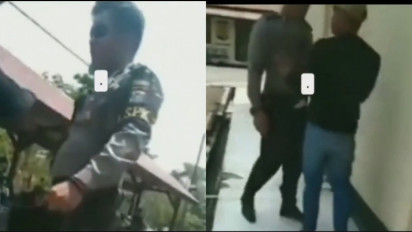 Video Viral Seorang Pria Adu Mulut dengan Polisi, Terjadi Saling Dorong Gegara Topi Terbalik