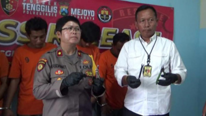 Komplotan Pencuri Spesialis Mobil Pick Up Diringkus Tim Anti Bandit Polsek Tenggilis Surabaya