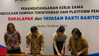 Perhatikan Masalah Lingkungan, Bakti Barito dan Bukalapak Tandatangani MoU Dukung UMKM Kelola Sampah