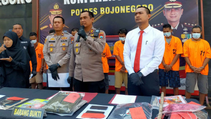 Tiga Pelaku Spesialis Curanmor 45 TKP Dibekuk Satreskrim Polres Bojonegoro