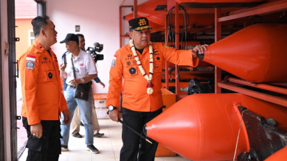 Di Palembang, Kepala Badan Nasional Pencarian dan Pertolongan, Marsekal Madya TNI Henri Alfiandi Sebut Basarnas Selalu Siap Siaga