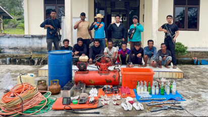 Tangkap Ikan dengan Bahan Peledak, Satu Kapal Nelayan Ditangkap Dirpolaitud Polda Aceh