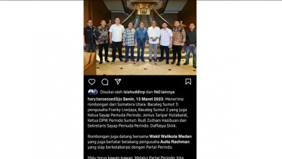Postingan Akun Instagram Resmi Ketum Perindo @hary.tanoesoedibjo Buat Terkaget Kaget, Wawalkot Medan Hijrah Partai?