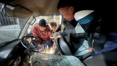 Kabur Dari Kejaran Polisi, Pencuri Tinggalkan Mobil Curian di Kebun Sawit