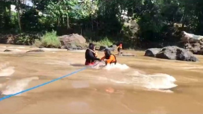 Basarnas : "Hari Ke 3 Pencarian Pekerja Bendungan Pammukkulu Takalar, Yang Terseret Arus, Belum Kita Temukan"