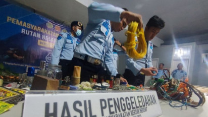 Tim Gabungan TNI-Polri serta Divisi Pemasyarakatan Kemenkumkan Sidak Rutan Kelas I Makassar Sita Barang Terlarang