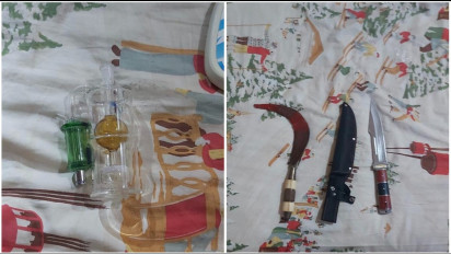 Geledah Rumah Perampok Bank di Bandar Lampung, Polisi Temukan Senjata Tajam dan Alat Hisap Bong