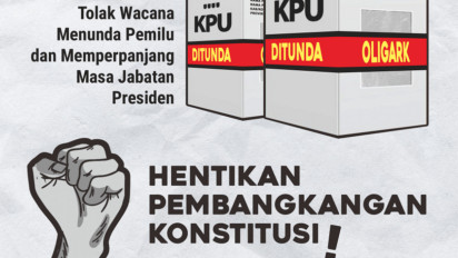 Menunda Pemilu dan Memperpanjang Masa Jabatan Presiden, WALHI: Tolak!