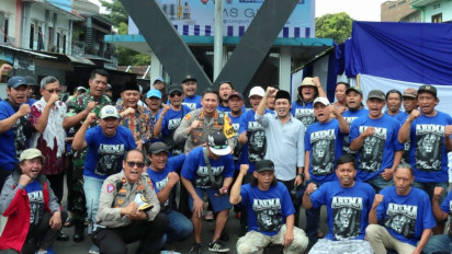 Gelar Lomba Mural, Polresta Malang Kota Gandeng Aremania Jogo Bhumi Arema