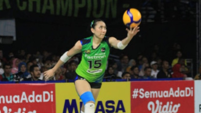 Final Proliga 2023, Meski Timnya Kalah Pemain Cantik Yolla Yuliana Tampil Memukau