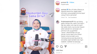 Tanya Millenials: Soal Gaji Harus Terbuka dengan Orang Tua? Atau Kamu Terbuka Sama Pasangan Aja?