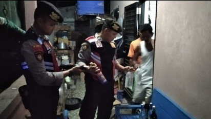 Jelang Ramadhan Polresta Cilacap Gelar Razia Penyakit Masyarakat, Sita Ribuan Botol Minuman Keras