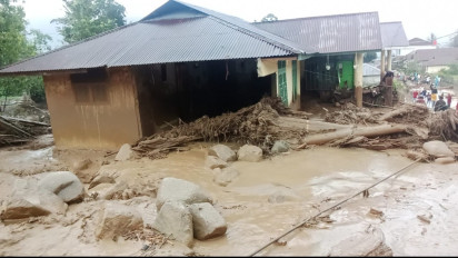 Nagari Surian Kabupaten Solok Dihantam Galodo, Belasan Rumah Rusak, Begini Kejadiannya
