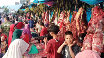 Poken Bantai, Tradisi Warga Mandailing Natal Sambut Ramadhan
