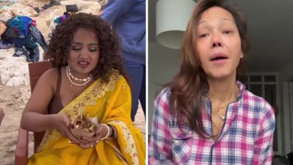 Lina Mukherjee yang Viral Makan Babi Kriuk Ribut Hebat dengan Bunda Corla, Sampai Bawa-bawa...