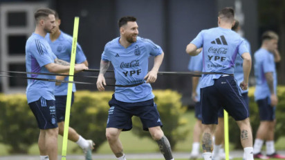 Potret Suasana Hati Lionel Messi Bersama Argentina, Ceria dan Gak Jutek seperti di PSG