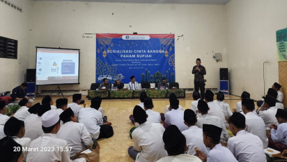 Lakukan Edukasi, Bank Indonesia Kediri Ajak Santri Al Falah Ploso Cinta, Bangga, Paham Rupiah