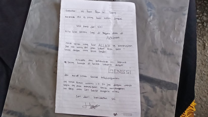 Begini Isi Surat yang Ditulis Pelaku Mutilasi 65 Potongan Tubuh Wanita di Sleman, Ternyata soal Gengsi