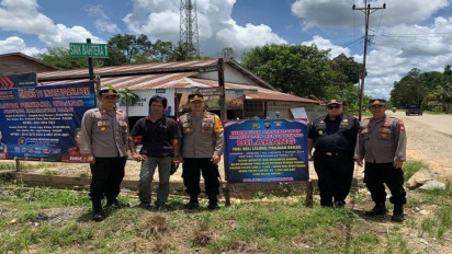 Kapolres Bengkayang Sosialisasikan Pelarangan Jual Beli Pakaian Bekas di Kecamatan Jagoi Babang
