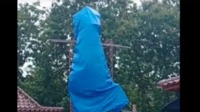 Viral Patung Bunda Maria di Kulon Progo Ditutup Terpal Karena Tekanan Ormas Islam, Polisi: Hoaks